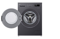 LG Front Load Washing Machine A+++, 8KG, 1200RPM, Midnight Black - F2Y1TYP6J.SMBPEL/EX2