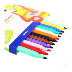 GIOTTO Turbo Color Felt Tip Fibre Pens 2.8mm, Pack of 12