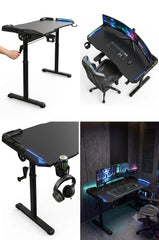 DK-1007 Gaming Desk Height Adjustable Manual Lifting Table Stand