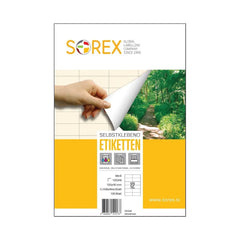 Sorex Sticky Label A4, 12 Pieces