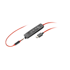 Poly Blackwire 3325 Stereo Microsoft Teams Certified USB-C Headset +3.5mm Plug +USB-C/A Adapter