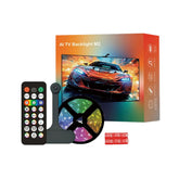 WACUAAO AI Sync LED TV Backlight with Camera, Music Sync, USB Powered, Remote Control, for Living Room, Home Theater, Gaming Room