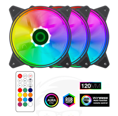 GAMEMAX RQ300 Cooling 3 Fan 3in1 Kit - Black