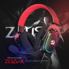 Redragon Zeus X H510-RGB Wired Surround Sound Gaming Headset - White