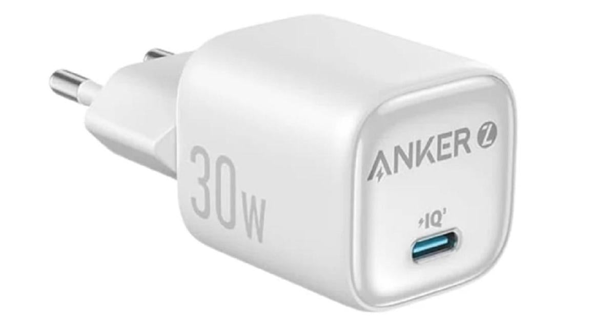 Anker Zolo Charger USB-C Output Wall Charger 30W PD, Fast Charging - White