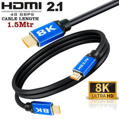 Solidarity 8K HDMI 2.1 Cable with Metal Plug, 1.5M - SHT-HDMI1.5
