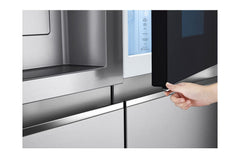 LG Side by Side Refrigerator, 674Lit, Door Cool+, Insta view, Silver - GCX-287TVSI.ABSPELF