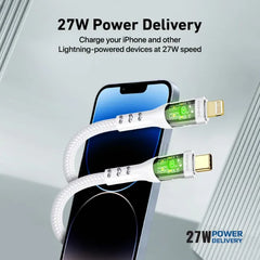 Promate transline-CI . White, SB-C to Lightning Cable