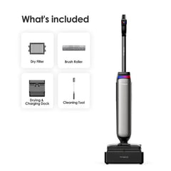 Tineco Upright Vacuum & Floor Artist Steam Cleaner, 0.88Lit, 285Watts, Grey - FW2A1500AE