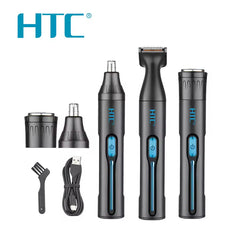 HTC Hair Clipper 3 In 1, Around 70 Minutes After Full Charge, Black - AT-038