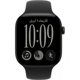 Apple Watch Series 12 GPS 46Mm, Black Aluminium Case, Black Sport Band, M/L - MJEL4AF/A