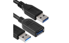 Haing Hi A202 U3c Usb 3.0 Extension Cable 2 Male To 1 Female 1m