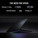 ASUS ROG Strix G16 Gaming Laptop, Intel® Core™ i7 14650HX 5.2GHz, NVIDIA® GeForce RTX™ 5060 8GB GDDR7, 16GB DDR5, 512GB SSD, 16” FHD+ 165Hz G-Sync, Eclipse Gray