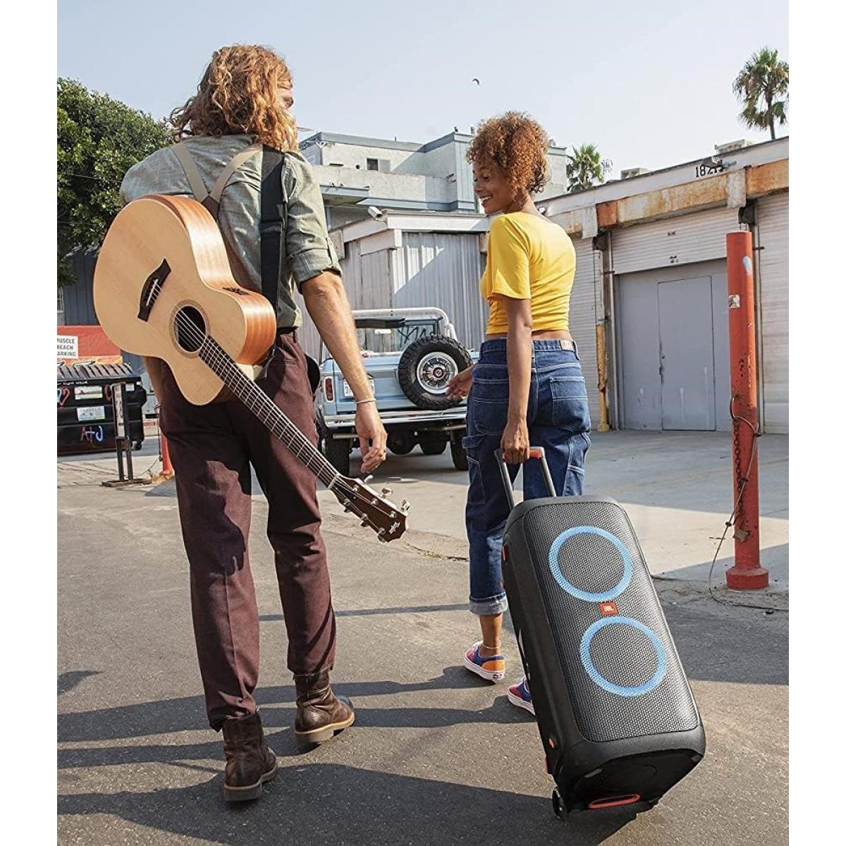 Jbl Partybox 310 Portable Party Speaker 240w Output Power 2x 6.5" Woofers & Two 2.5" Tweeters Up To 18 Hours Of Play Time Usb Playback & Device Charging, Wheels & Telescoping Handle, Ipx4 Splashproof Black - CompuMe Jbl Partybox 310 Portable Party Speaker 240w Output Power 2x 6.5" Woofers & Two 2.5" Tweeters Up To 18 Hours Of Play Time Usb Playback & Device Charging, Wheels & Telescoping Handle, Ipx4 Splashproof Black - CompuMe