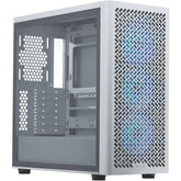 Cooler Master Elite 502 (White) ATX ARGB Mid Tower Tempered Glass Mesh Perforated Performance Design Gaming Case w/ 3 x120mm ARGB Fan & Type-C | E502-WGNN-S00 |