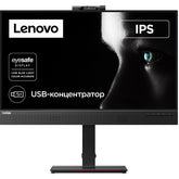 Lenovo Thinkvision T27hv 30 27" Ips 2k 74hz Conferencing Monitor Adjustable Stand Built In 5mp Ir+rgb Webcam & Speakers & Mic W/ Hdmi 2.1, Dp, Usb C & Usb Hub