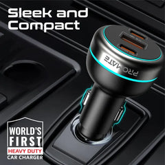 Promate PowerDrive-230W Car Charger with Dual Power Delivery