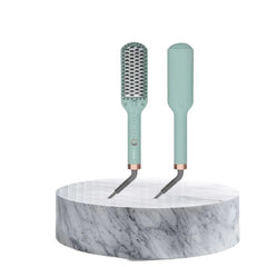 VGR Ionic Hair Straightener Brush, 5 Settings Ceramic Heating, Green - V-592