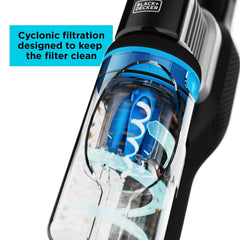 Black & Decker Home & Pet Hair Vacuum Cleaner, Floor Extension, 18V, Black - BHFEB520D1-GB