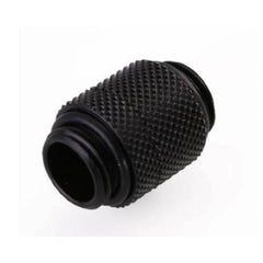 Bykski G1/4 Dual Male Rotary Extension Coupler, Fine Diamond Pattern Rotary Pair Wire Double External G1/4 Thread, Black (B-DTSO-S)
