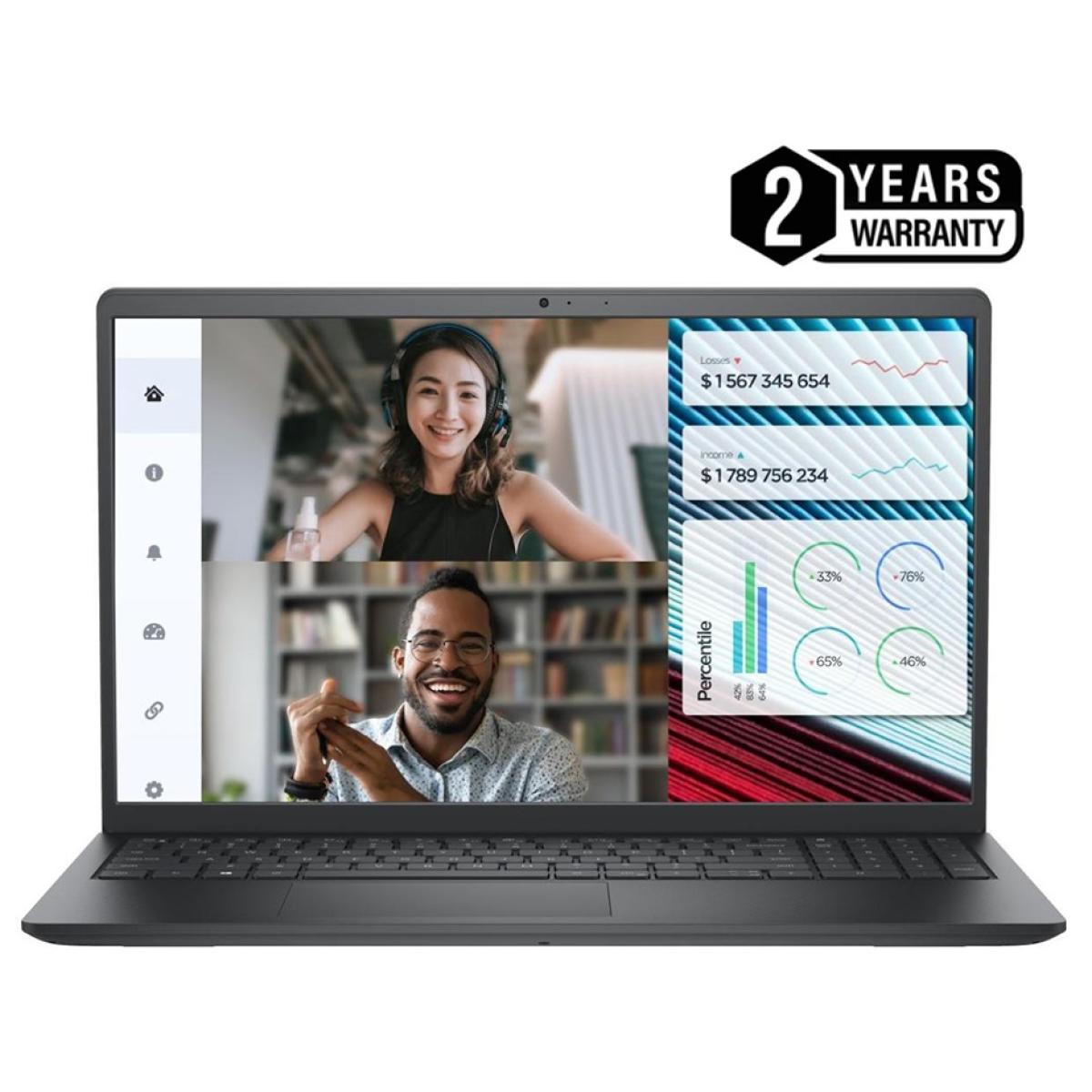 Dell Vtro 3520 15.6\" FHD WVA @120Hz, 12th Gen Intel Core i5-1235U, 16GB RAM, M.2 512GB PCIe NVMe, Intel Iris Xe Graphics, Carbon Black Business Laptop -2 Years Warranty- - Dell Vtro 3520 -