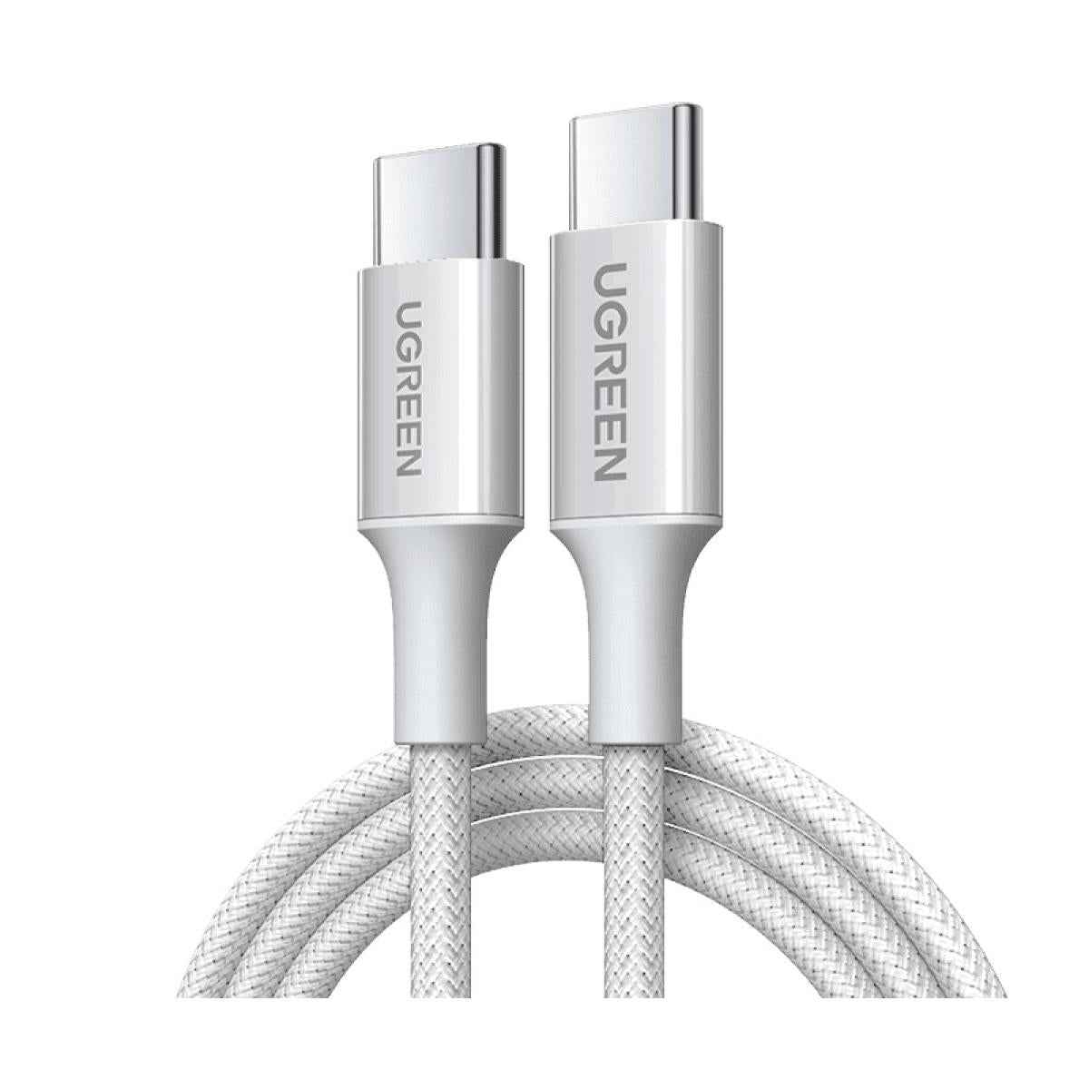 Ugreen L501 Type C To Type C 60w 3a Fast Data Charging Cable 2m White