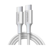 Ugreen L501 Type C To Type C 60w 3a Fast Data Charging Cable 2m White