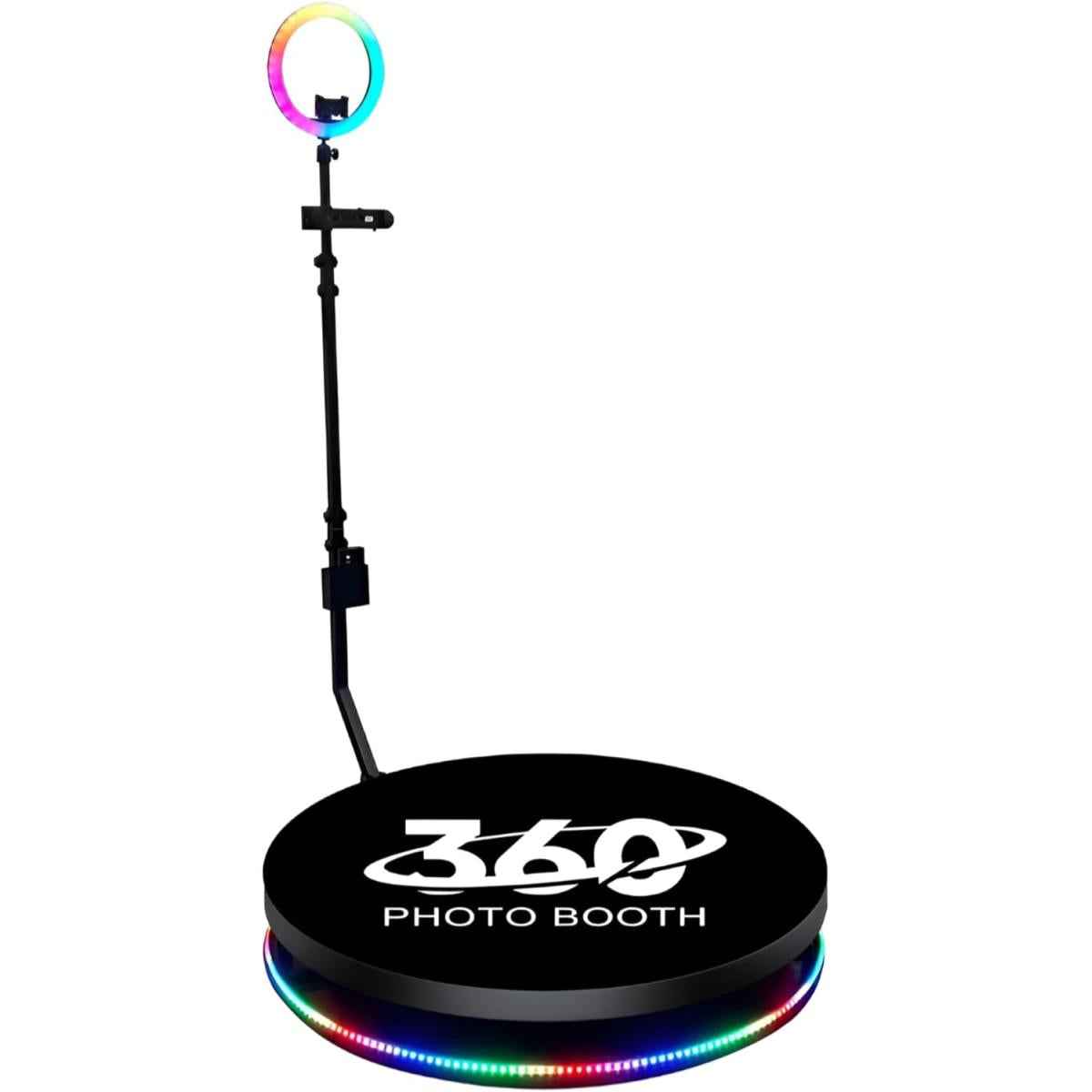 360 Degree Photo Booth Machine With Rgb Light Flight Case, 360 Camera Booth With Flight Case For Parties, 360 Degree Automatic Rotating Photobooth 80cm