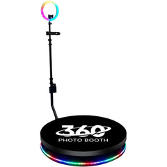 360 Degree Photo Booth Machine With Rgb Light Flight Case, 360 Camera Booth With Flight Case For Parties, 360 Degree Automatic Rotating Photobooth 80cm