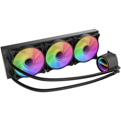 Raidmax Infinita Ls360 Aio Water Cooling System 360mm Argb/rgb Light Pwm Compatible With Intel & Amd Cpu Socket . Black - CompuMe