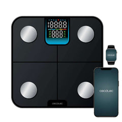 Cecotec Home & Bathroom Scale, Bluetooth Connectivity, LCD Display, 180KG Capacity, Black - A01_EU01_116269