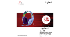 Logitech G733 Lightspeed Wireless Gaming Headset with Suspension Headband, Lightsync RGB-Lilac