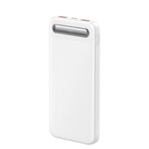 Mcdodo Mc 3880 Power Bank With Digital Display 10000mah Usb C, 2x Usb A, 22.5w White - CompuMe