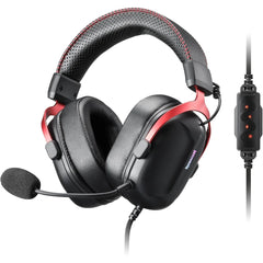 Redragon H312 Cybill USB Wired Gaming Headphone , 7.1 Surround Sound , Driver 50mm , Aluminum Frame , Noise-cancelling Mic , RGB lighting , Black
