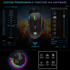 AULA H512 FPS/MMO Gaming Mouse