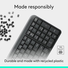Logitech K250 Compact Bluetooth Wireless Keyboard Graphite