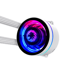 GameMax IceChill 240V White, Liquid CPU Cooler 240mm Addressable RGB
