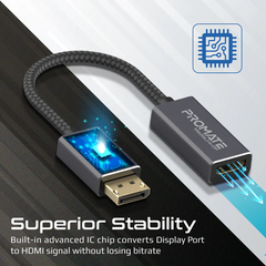 PROMATE MEDIALINK-DP 4K@60Hz High Definition DisplayPort to HDMI Adapter