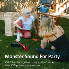 Divoom Mocha Portable Bluetooth Speaker 360* Surround Sound - Black