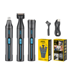 HTC Hair Clipper 3 In 1, Around 70 Minutes After Full Charge, Black - AT-038