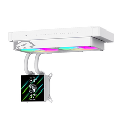 GAMEMAX GLACIER 240 LIQUID CPU COOLER WHITE