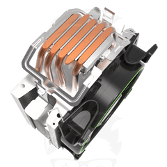 GameMax Gamma 500 RGB CPU Cooler – 5 Copper Heatpipes, 125mm PWM Fan
