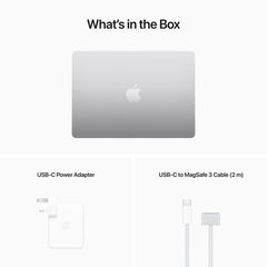 Apple MacBook Air 13Inch M2 Chip, 8 Core Cpu & 10Core Gpu, 512GB SSD, Silver - MLY03AB