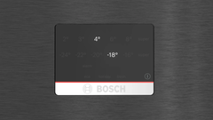 Bosch Bottom Frezzer Refrigerator, Free-Standing, 505Lit, French, Black Steel - KGN56CX30U