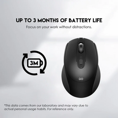 Fantech GO W191 with Silent Click Wireless Mouse - White