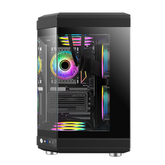 GAMEMAX HYPE Black ATX ARGB GAMING CASE