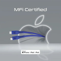 Promate Powerline-Ci120 - Blue, Data Sync & Charge Cable