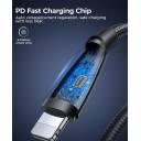 Joyroom JR-A31 fast Charging Data Type-C To Lightning Cable, CL3 30W 1.2m black / 1 Year Warranty