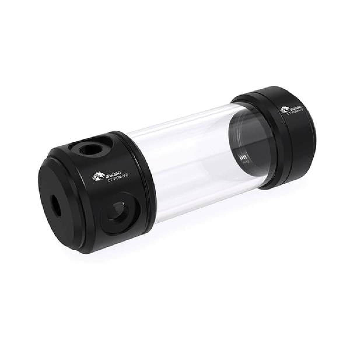 Bykski 50mm Cylindrical Reservoir - Black POM - 260mm Total Length (CT-POM-V2) | CT-POM-V2 | - CompuMe