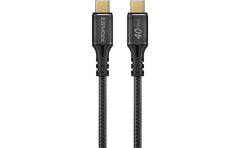 Promate Powerbolt240 2m Usb C Cable Ultra Fast 240w Power Delivery Thunderbolt 3 W/ 8k Display Nylon Braided 2m Cord & 40gbps Transfer Speed Black